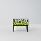 GREEN RHAPSODY Nightstand in Black Finish