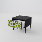 GREEN RHAPSODY Nightstand in Black Finish