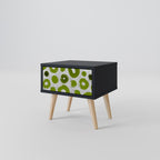 GREEN RHAPSODY Nightstand in Black Finish