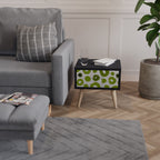 GREEN RHAPSODY Nightstand in Black Finish