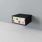 COLORFUL COSMOS Nightstand in Black Finish