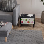 COLORFUL COSMOS Nightstand in Black Finish