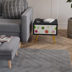 COLORFUL COSMOS Nightstand in Black Finish