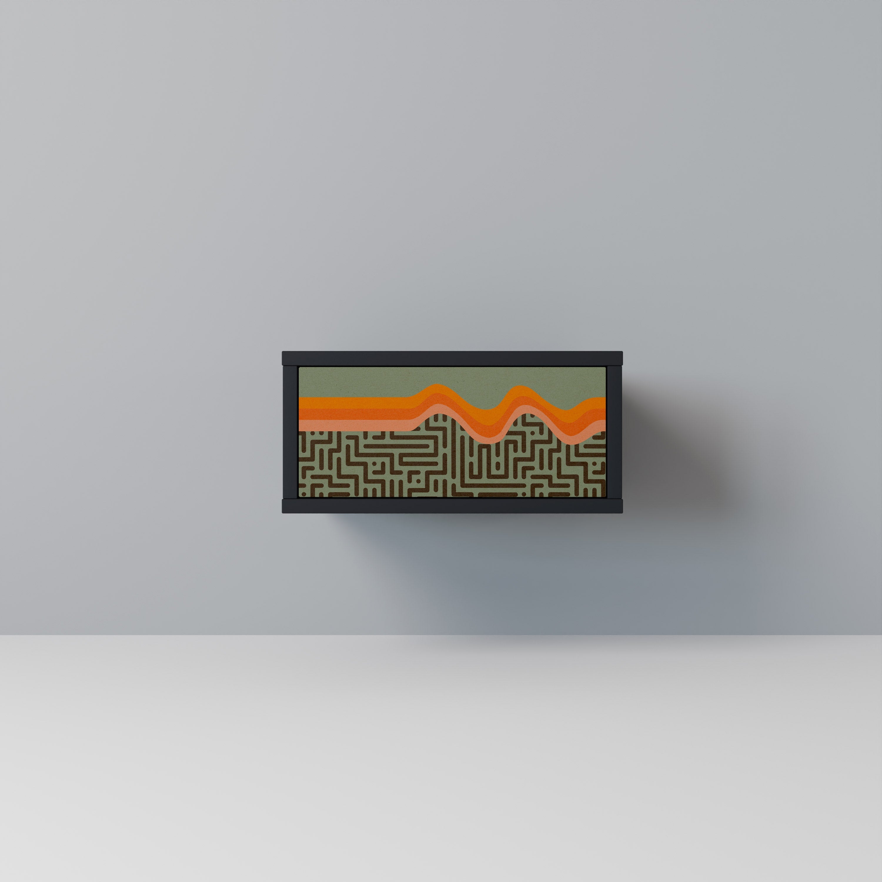 SIMPLE SOLUTIONS Mesa de Cabeceira em Acabamento Preto