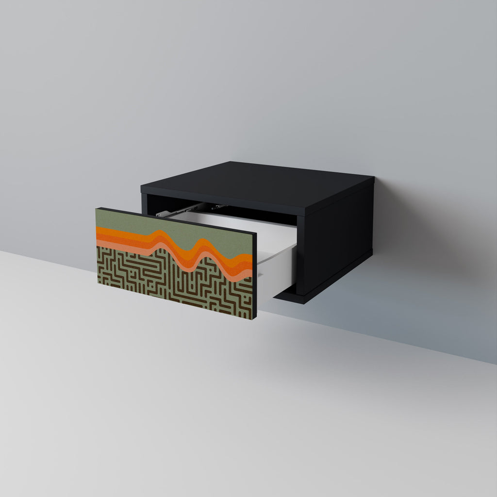 SIMPLE SOLUTIONS Mesa de Cabeceira em Acabamento Preto