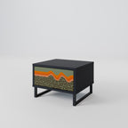 SIMPLE SOLUTIONS Mesa de Cabeceira em Acabamento Preto