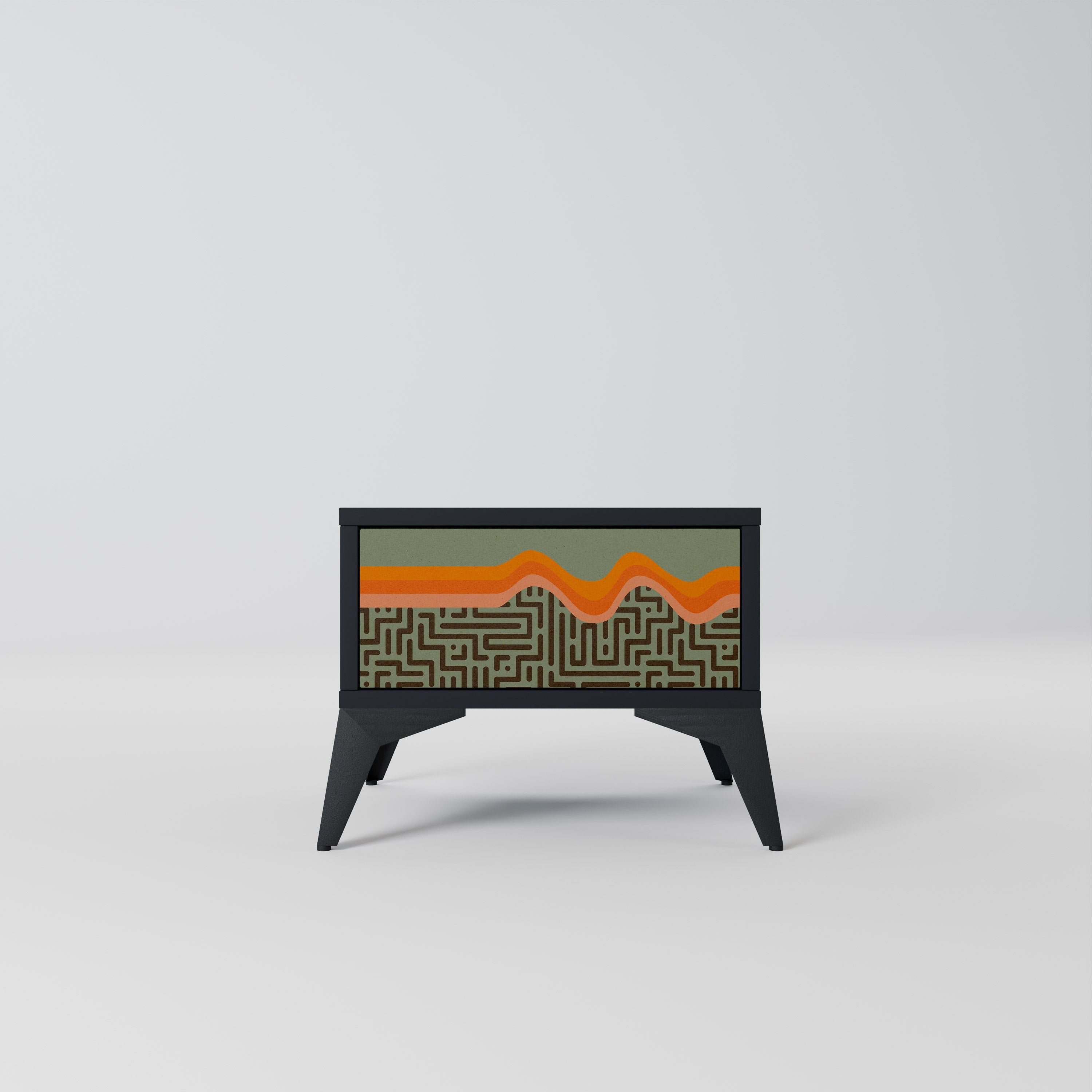 SIMPLE SOLUTIONS Mesa de Cabeceira em Acabamento Preto