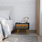 SIMPLE SOLUTIONS Mesa de Cabeceira em Acabamento Preto