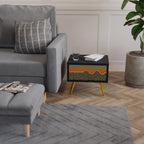 SIMPLE SOLUTIONS Mesa de Cabeceira em Acabamento Preto