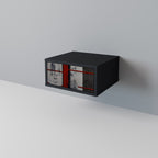 GRAY FIGURES Mesa de Cabeceira em Acabamento Preto