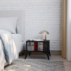 GRAY FIGURES Mesa de Cabeceira em Acabamento Preto