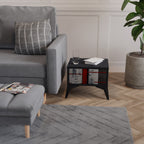 GRAY FIGURES Mesa de Cabeceira em Acabamento Preto