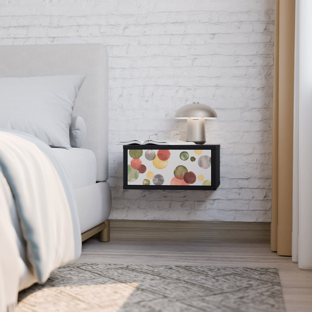 FLEETING HAPPINESS Nightstand in Black Finish