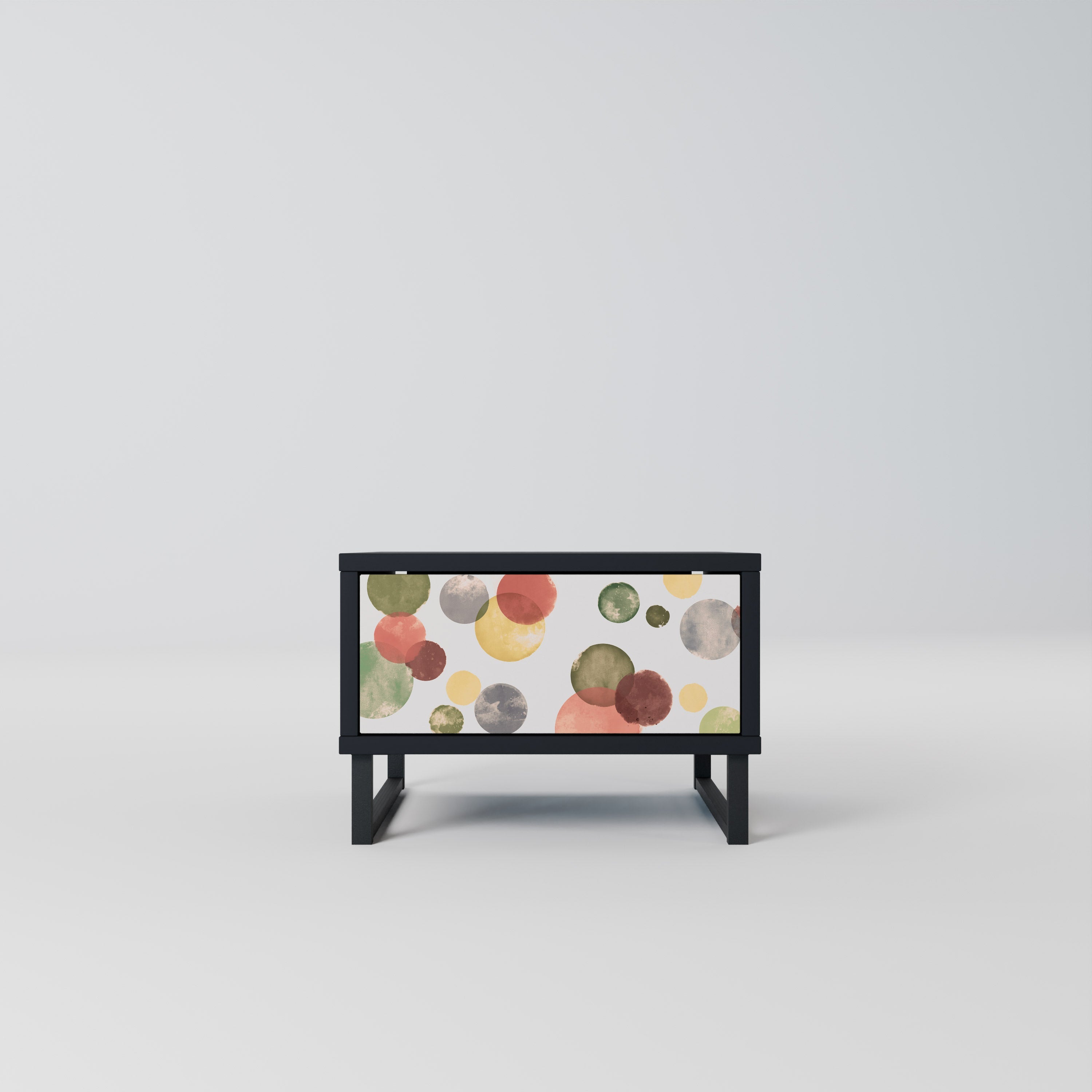 FLEETING HAPPINESS Mesa de Cabeceira em Acabamento Preto