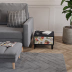 FLEETING HAPPINESS Nightstand in Black Finish