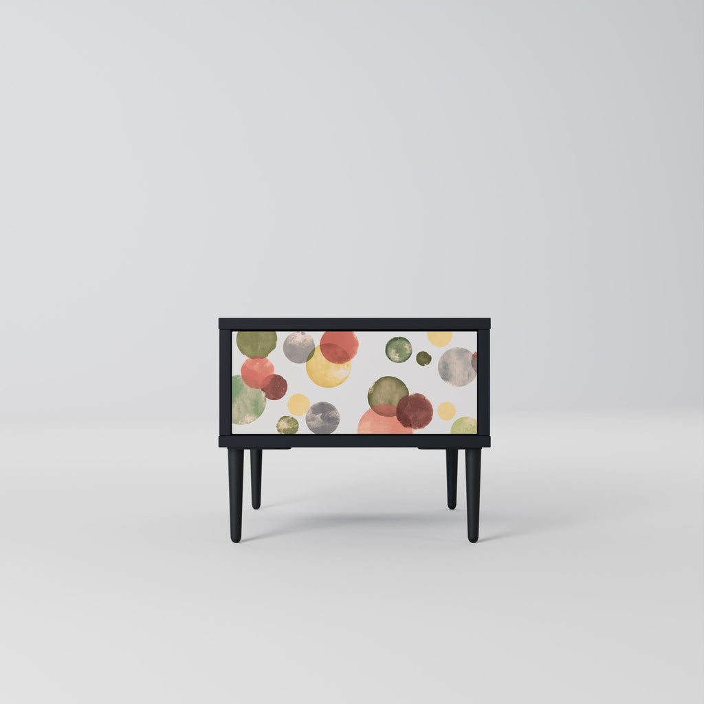 FLEETING HAPPINESS Nightstand in Black Finish