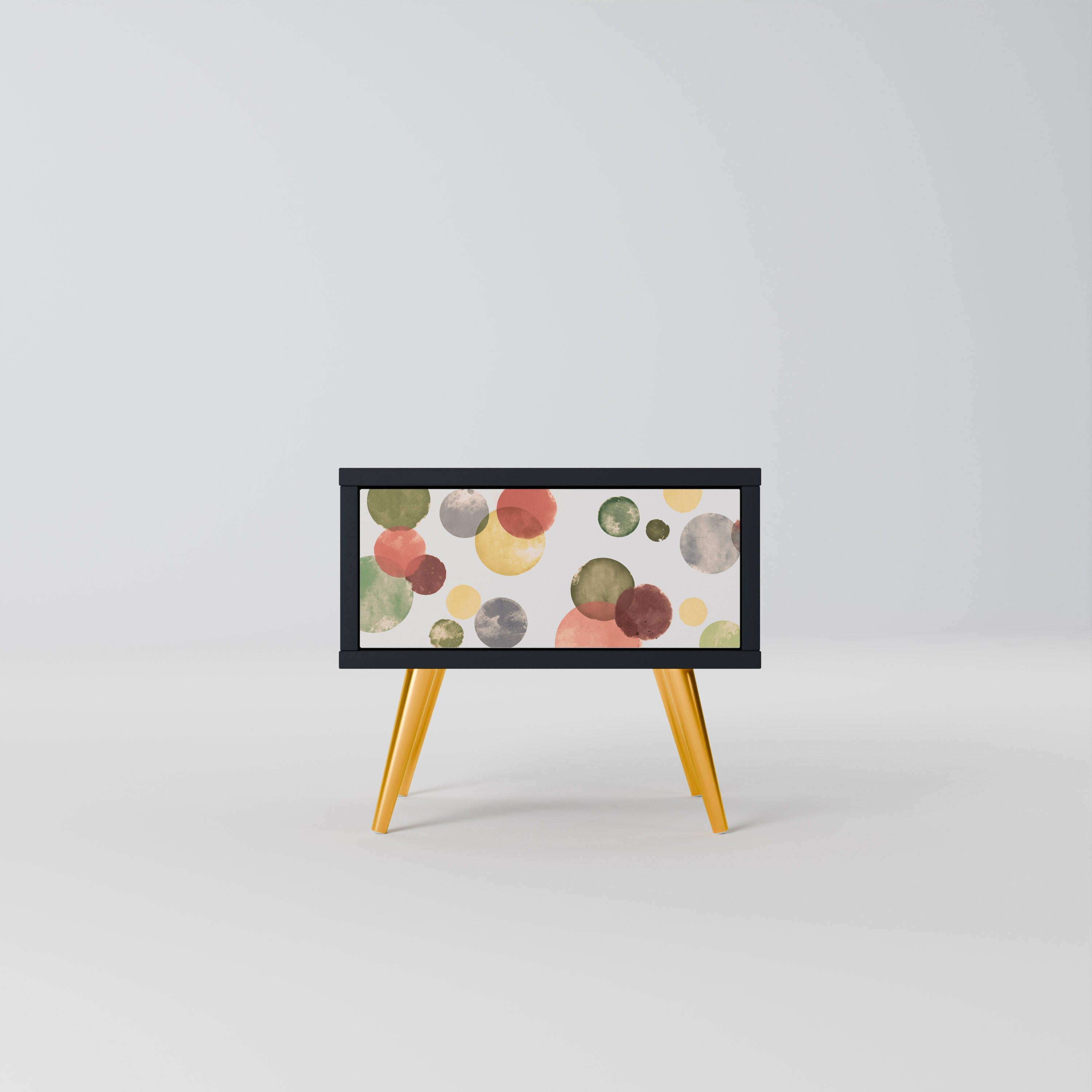 FLEETING HAPPINESS Mesa de Cabeceira em Acabamento Preto