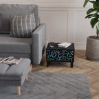 CONTRAST DANCE Mesa de Cabeceira em Acabamento Preto