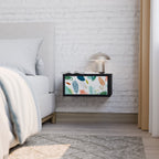 BOTANICAL HURRICANE Nightstand in Black Finish