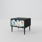 BOTANICAL HURRICANE Nightstand in Black Finish