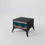 ROYAL COMPOSITION Nightstand in Black Finish