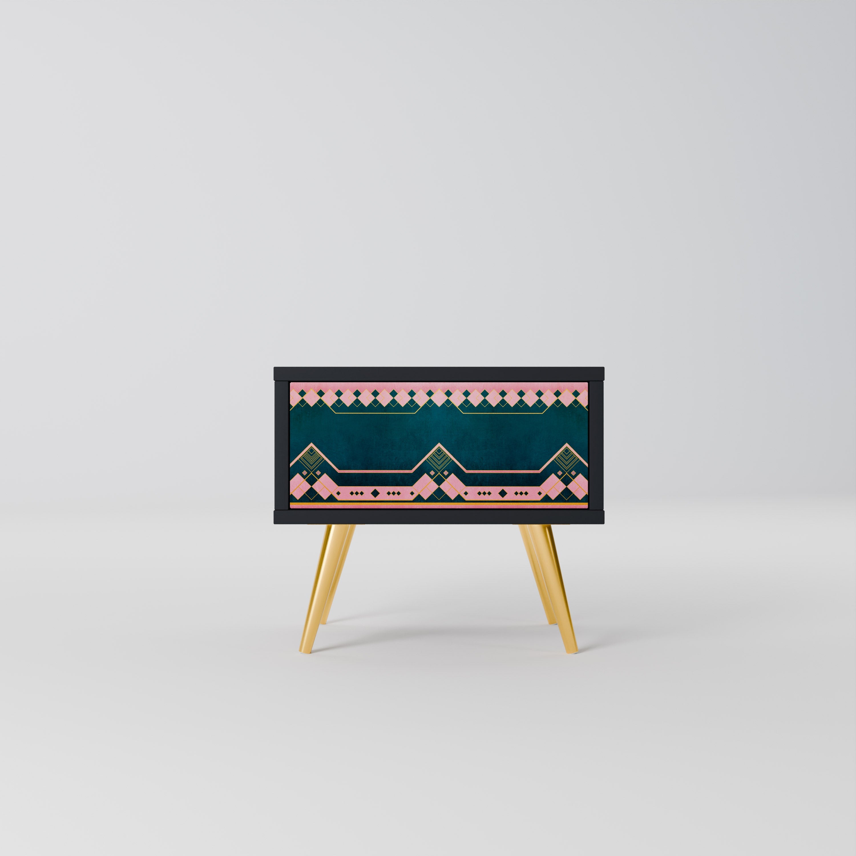 ROYAL COMPOSITION Mesa de Cabeceira em Acabamento Preto