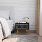 ROYAL ORDINARINESS Mesa de Cabeceira em Acabamento Preto