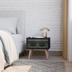 ROYAL ORDINARINESS Mesa de Cabeceira em Acabamento Preto