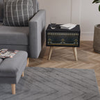 ROYAL ORDINARINESS Mesa de Cabeceira em Acabamento Preto