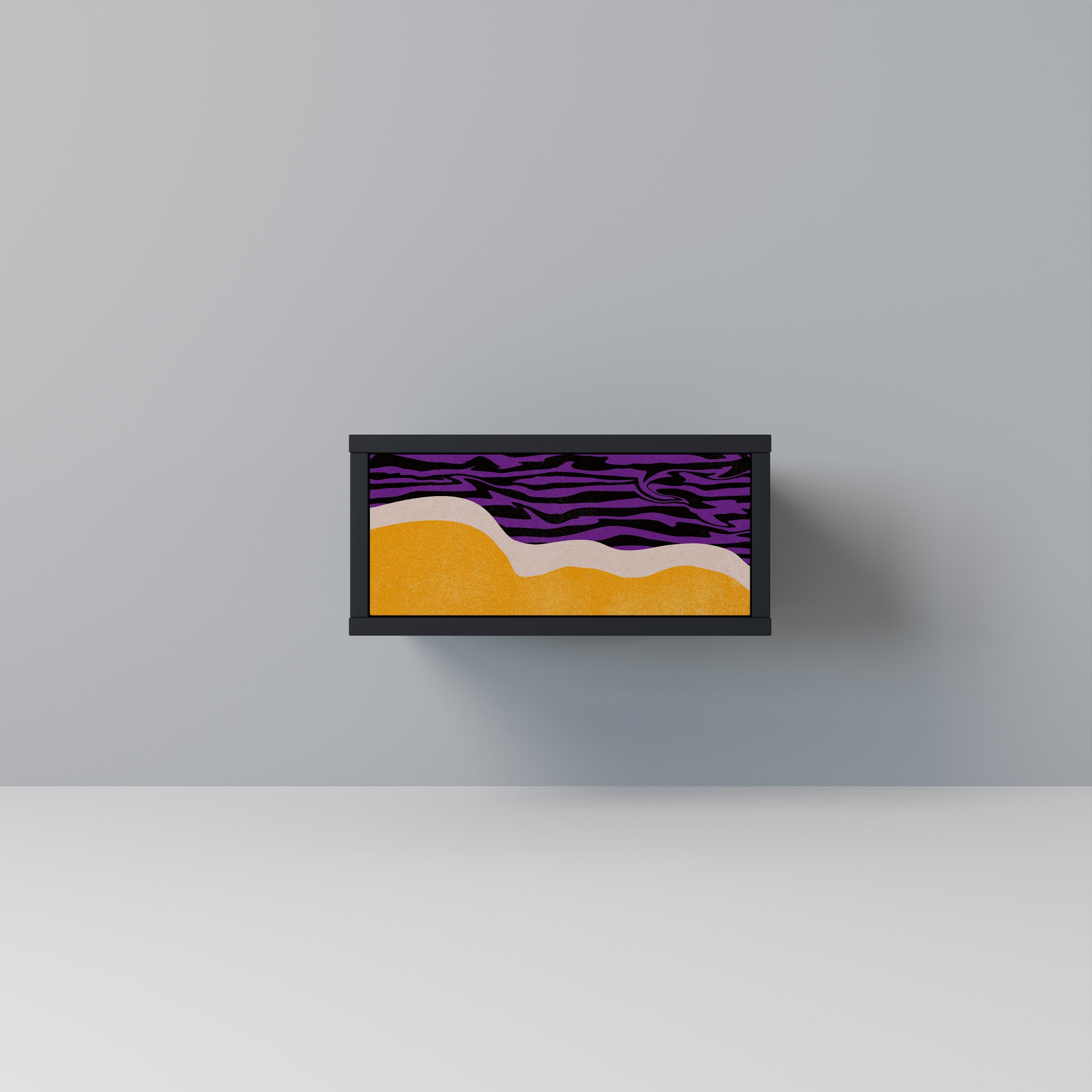 INDEPENDENT BORDER Mesa de Cabeceira em Acabamento Preto