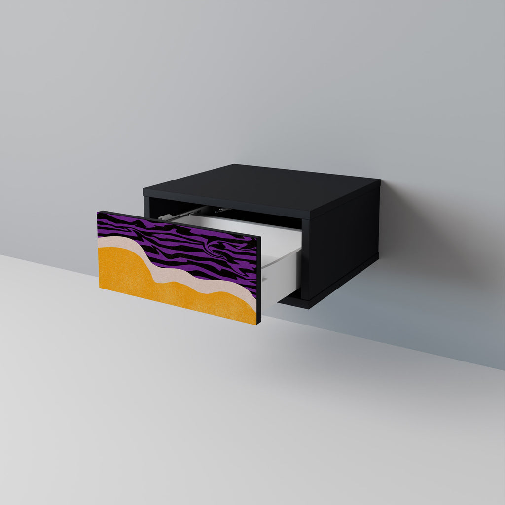 INDEPENDENT BORDER Mesa de Cabeceira em Acabamento Preto