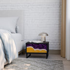 INDEPENDENT BORDER Mesa de Cabeceira em Acabamento Preto