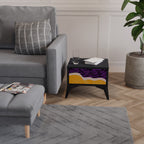 INDEPENDENT BORDER Mesa de Cabeceira em Acabamento Preto