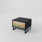 BIRCH KALEIDOSCOPE Nightstand in Black Finish