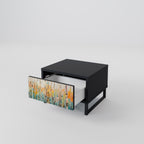 BIRCH KALEIDOSCOPE Nightstand in Black Finish