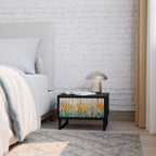 BIRCH KALEIDOSCOPE Nightstand in Black Finish