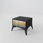 BIRCH KALEIDOSCOPE Nightstand in Black Finish