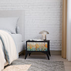 BIRCH KALEIDOSCOPE Nightstand in Black Finish