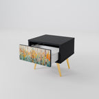 BIRCH KALEIDOSCOPE Nightstand in Black Finish
