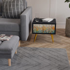 BIRCH KALEIDOSCOPE Nightstand in Black Finish