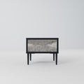 GRAIN LINES Mesa de Cabeceira em Acabamento Preto