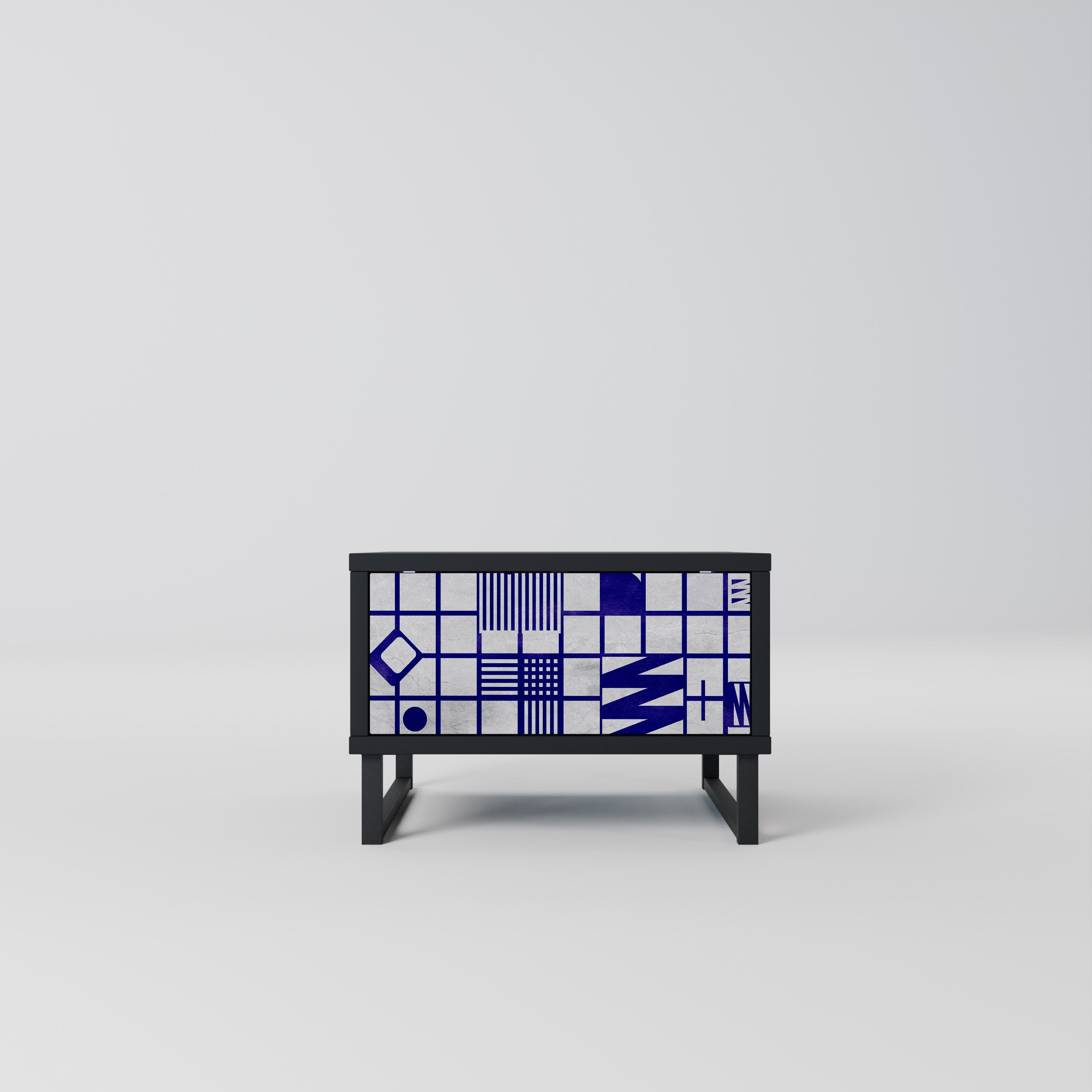 THE RIGHT PLACES Mesa de Cabeceira em Acabamento Preto