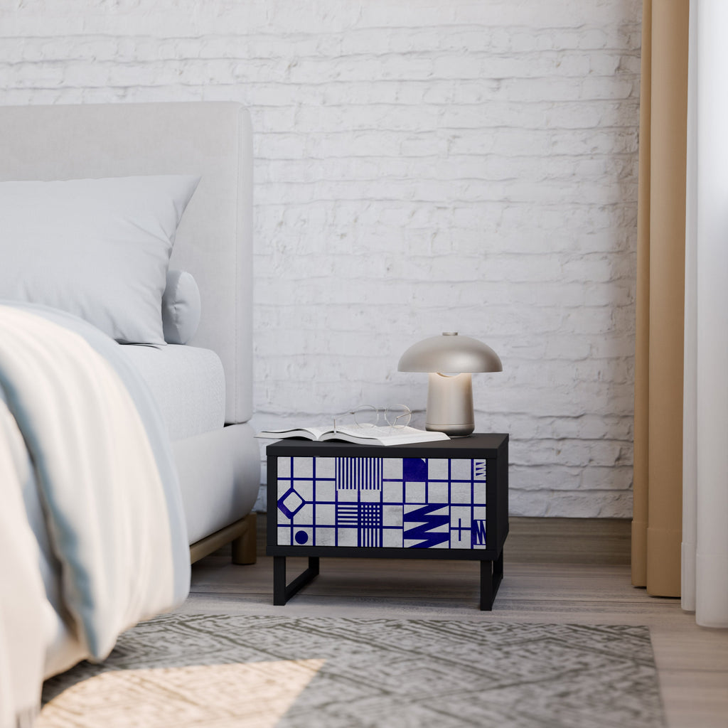 THE RIGHT PLACES Nightstand in Black Finish