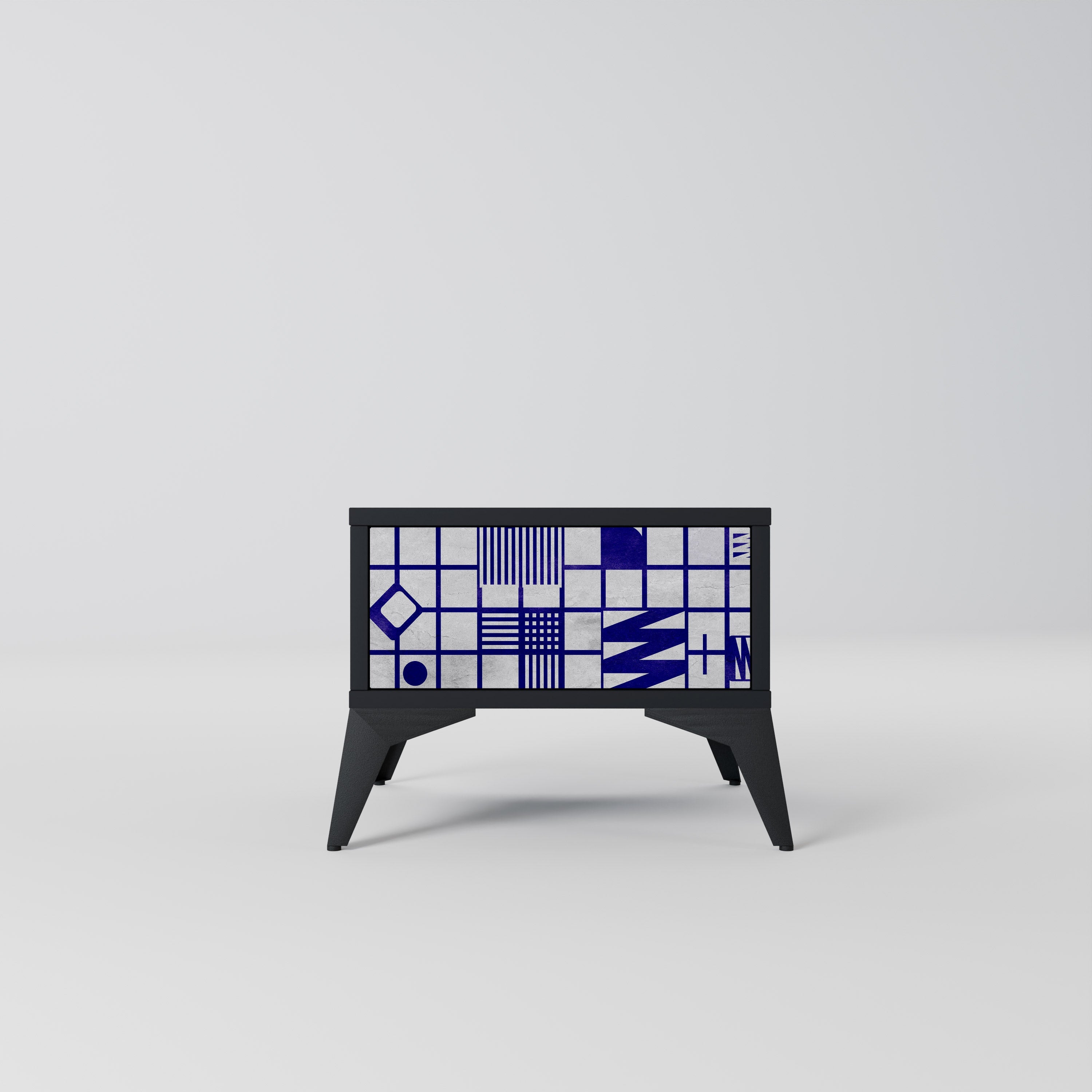 THE RIGHT PLACES Mesa de Cabeceira em Acabamento Preto