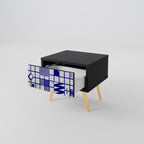 THE RIGHT PLACES Nightstand in Black Finish