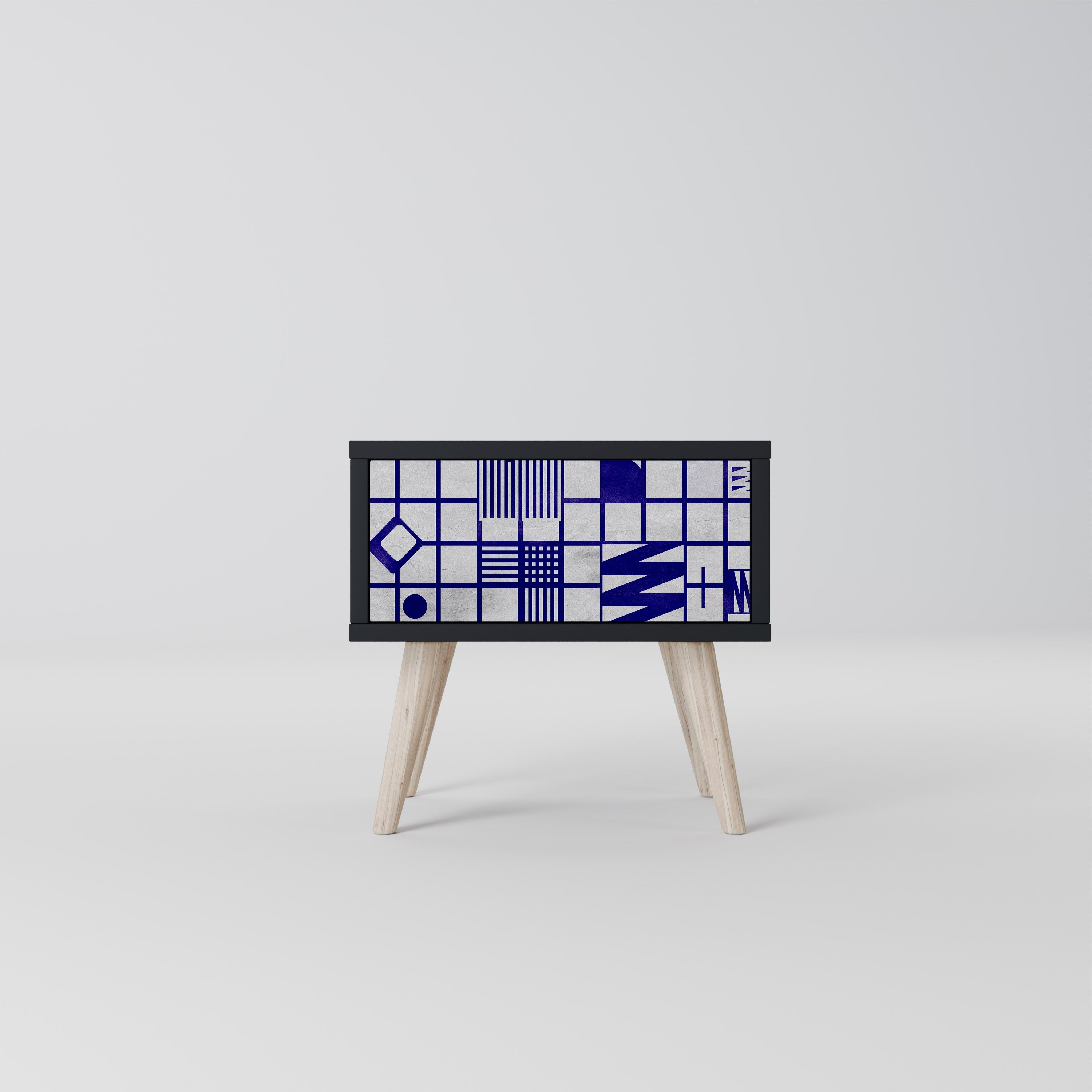 THE RIGHT PLACES Mesa de Cabeceira em Acabamento Preto