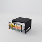 INTERSTELLAR VIBES Nightstand in Black Finish