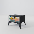 INTERSTELLAR VIBES Nightstand in Black Finish
