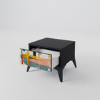INTERSTELLAR VIBES Nightstand in Black Finish