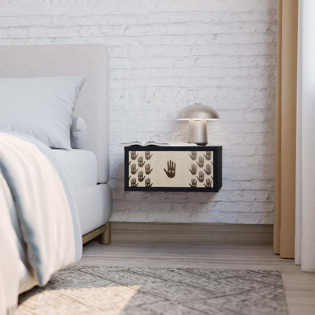 SEE MORE Nightstand in Black Finish